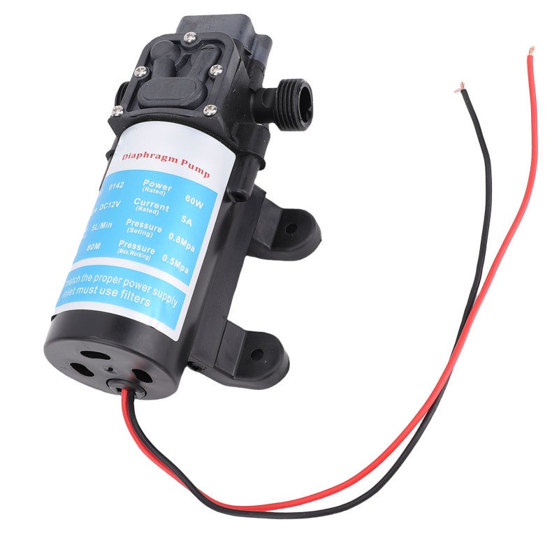 Micro Diaphragm Pump: 45 PSI 4 GPM 60W Self Priming Dry Running - Automatic Pressure Switch Portable Water Pump for RV Camping Car Car Washing Flower Watering - Image 5