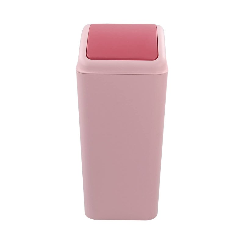 Ggbin 16 L Plastic Trash Cans with Swing Lid Garbage Can for Kitchen Office Pink - Image 2