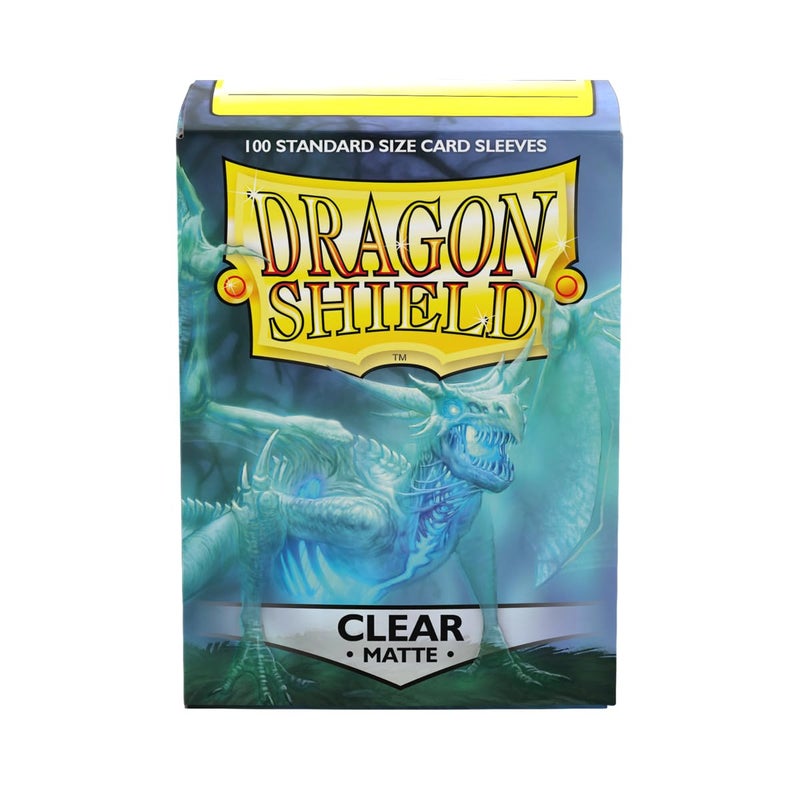 Dragon Shield | Standard Size Card Matte Sleeves | 100 CT - Smooth & Tough Premium TCG Sleeves | Compatible with Pokemon, Flesh & Blood, One Piece & Magic The Gathering | Clear - Matte - Image 3