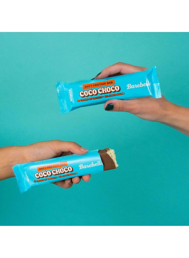 بيربيلز بار بروتين باربيلز ٥٥ غ بنكهة جوز الهند والشوكولاتة، عبوة من ١٢ قطعة - Image 2