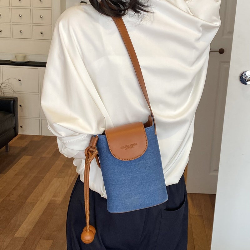 Korean Design Polka Dot Bucket Bag Crossbody - Image 3