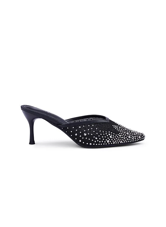 IconStyle Crystal Embellished Mule Heels