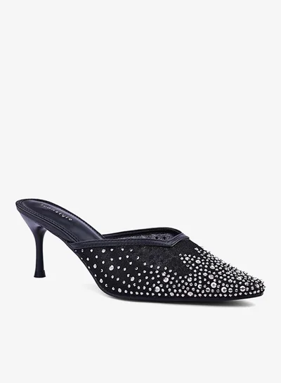 IconStyle Crystal Embellished Mule Heels