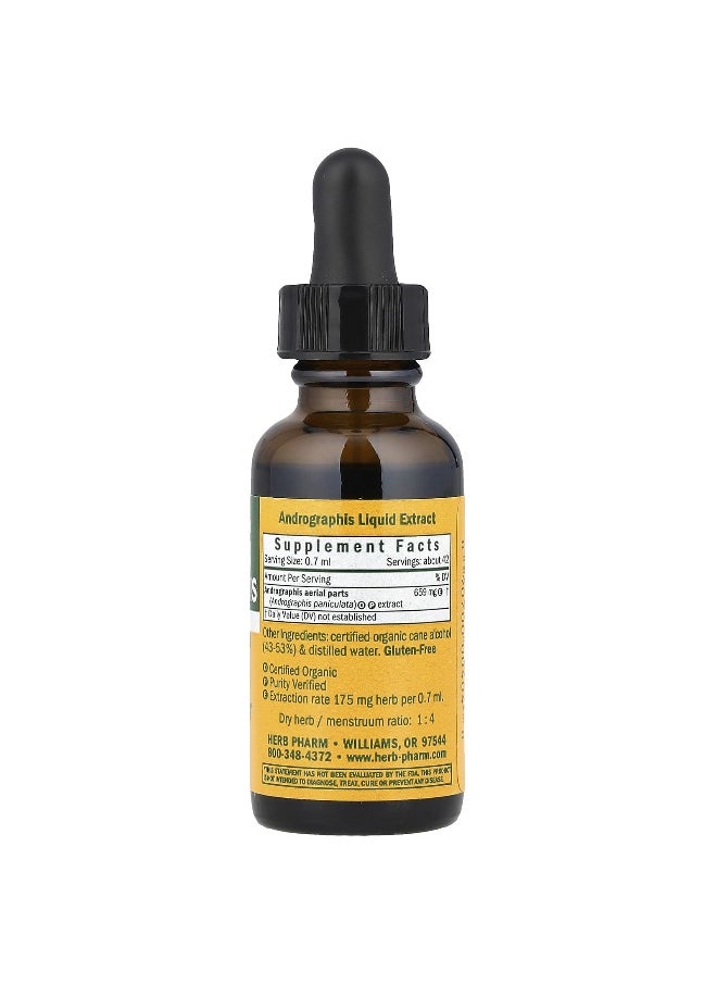 HERB PHARM - Herb Pharm, Andrographis, 659 mg, 1 fl oz (30 ml) - Image 1