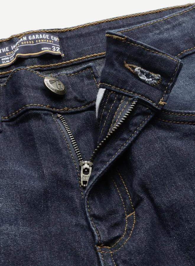 The Indian Garage Co  Men Slim Fit Solid Jeans for Men | Best Price UAE