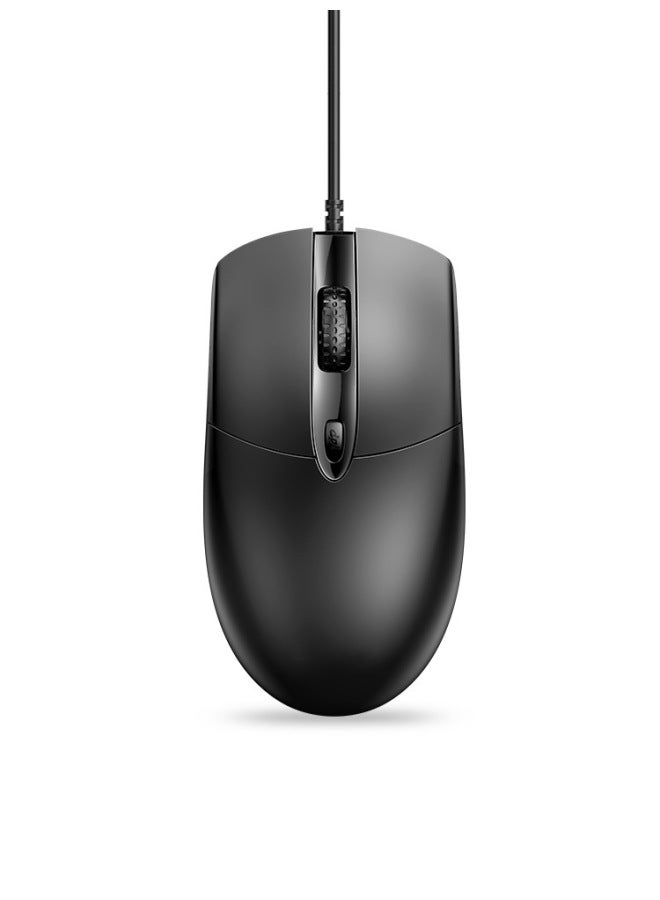 Mouse Wired Usb Silent Home Office Desktop Laptop Cf E-sports Game Lol Male Interface-Color:✅  6-on Upgraded Version - 4-speed DPI - Colorful Breathing Light (classic Black - Image 3