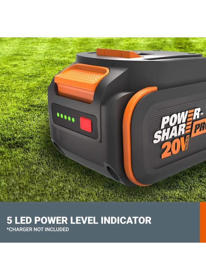 Worx 20 V Lithium-ion Battery 4.0 Ah PowerShare Pro 2 pcs WA3674.2 - Image 2