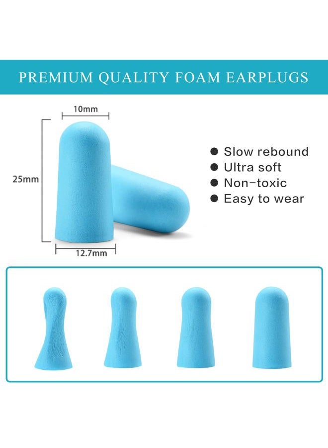Lenicany 30Pair Soft Foam EarPlugs, 32dB Disposable Sound Blocking Noise Cancelling Ear Plugs for Sleeping/Concerts Loud Music/Shooting Guns/Work Construction, Hearing Safety Protection (Blue) - Image 5