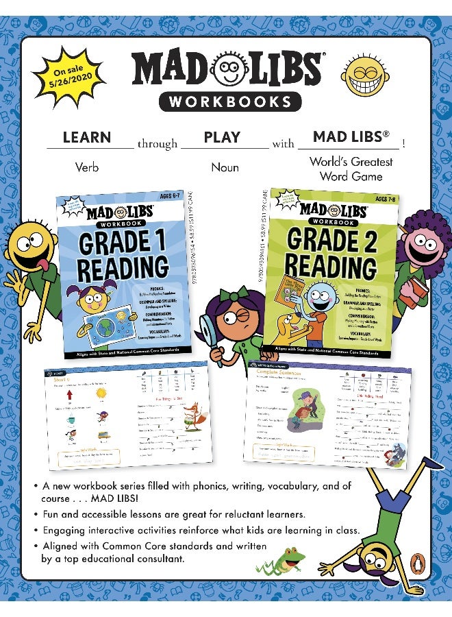 Mad Libs Workbook: Grade 1 Reading: Aligns with State and National Common Core Standards - Image 2