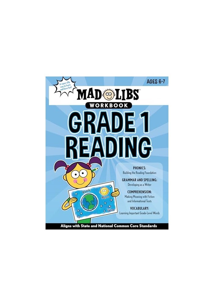 Mad Libs Workbook: Grade 1 Reading: Aligns with State and National Common Core Standards - Image 1
