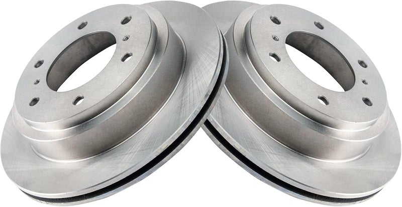 TRQ Rear Brake Rotor Set Vented Compatible with 2000-2006 Mitsubishi Montero - Image 3