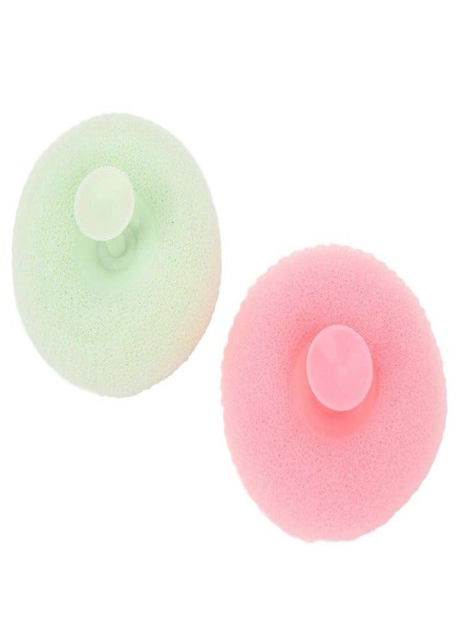 SHREESHANN 2-in-1 Super Soft Suction Cup Bath Brush,Shower Loofah Sponge, Exfoliating Bath Sponge Cleaning Brush for Body (Pack Of 2) - Image 4