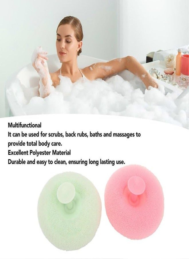 SHREESHANN 2-in-1 Super Soft Suction Cup Bath Brush,Shower Loofah Sponge, Exfoliating Bath Sponge Cleaning Brush for Body (Pack Of 2) - Image 3