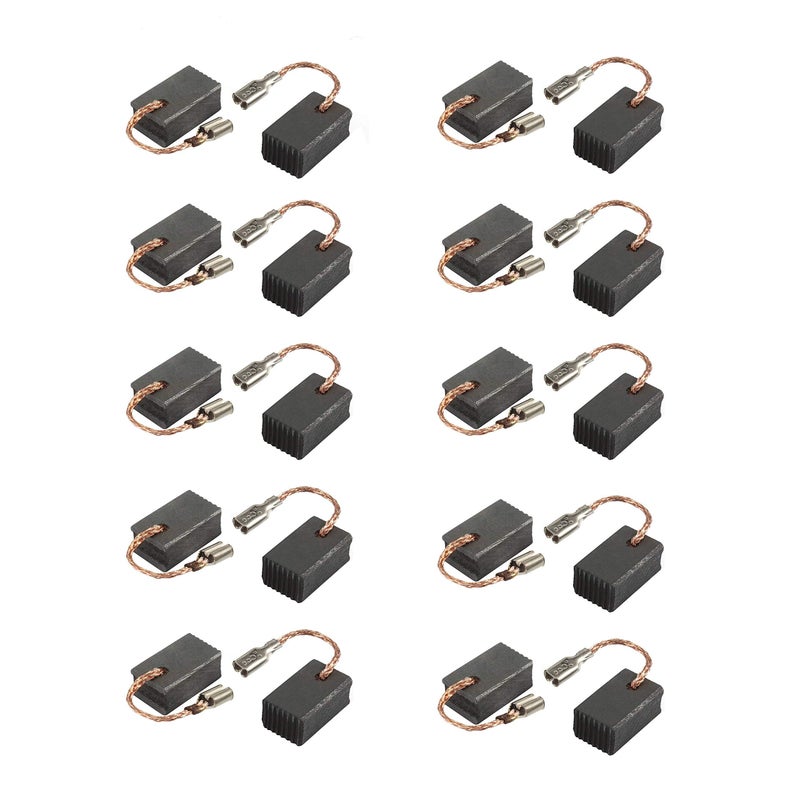 LDEXIN 20pcs Motor Carbon Brushes for Electric Motor, Angle Grinder Replacement Carbon Brush, Power Tool Part, 13mm x 9mm x 6mm