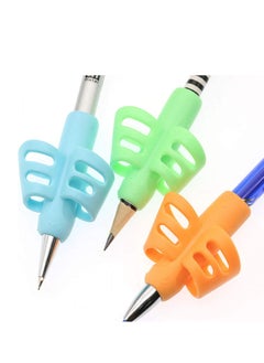Cool Baby 3 pcs Adorable Ring Pencil Grips Eco-friendly Soft Silicone Pencil Holders Writing Posture Correction Finger Grip  - Image 2