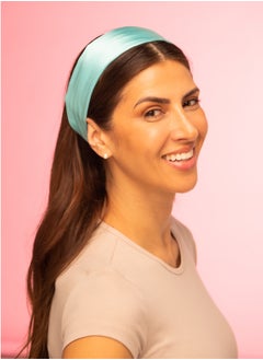 BRIGHTLY LABS Silver Grey Silk Headband - One Size Fits All, 22 Momme Pure Mulberry Silk Fashion Headband for Women. Lightweight, Versatile, Non-Slip; Perfect for Sports, Yoga, and Everyday Wear.  - Image 2