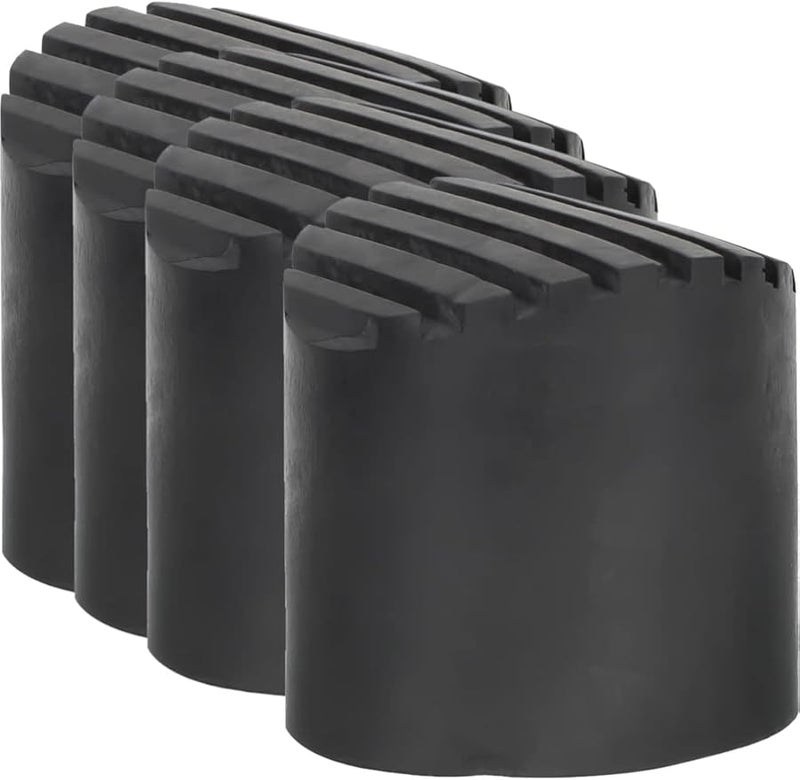 4pcs Black Rubber Ladder Foot Covers Replacement Leg Protector Pads Accessories - Image 2