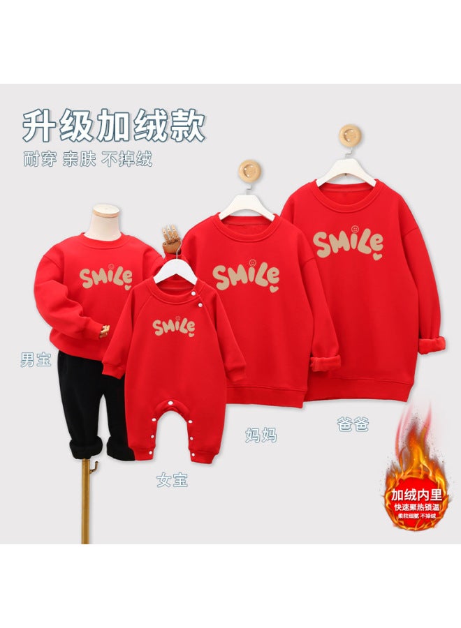 Baby Sweatshirt For A One-year-old, Family Outfit For A One-month-old, Autumn Parent-child Sweatshirt For Photoshoot, Mother-daughter Sweatshirt