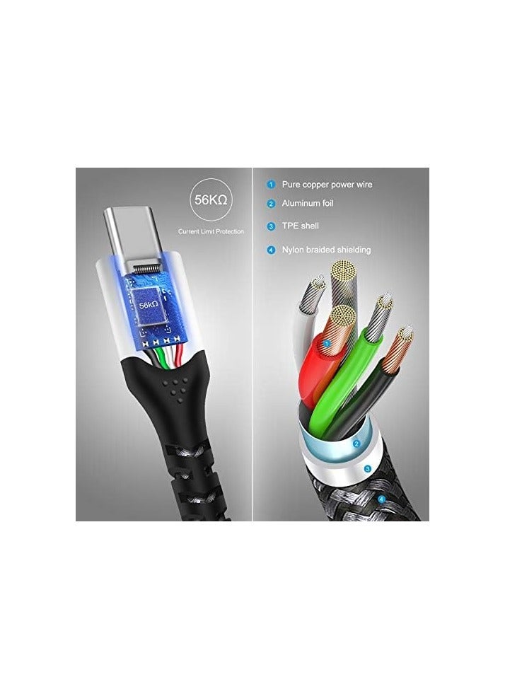 فاسجير كابل Huawei Super Charge من النوع C، حزمة واحدة بطول 6 أقدام 88 واط USB C كابل شحن سريع لهواوي P60/P50/P40/P30/P20، Mate 60Pro/50/40/30/20، Nova 11/10/9/8، Honor View 20/ماجيك 2 إلخ (6 أقدام، أسود) - Image 4