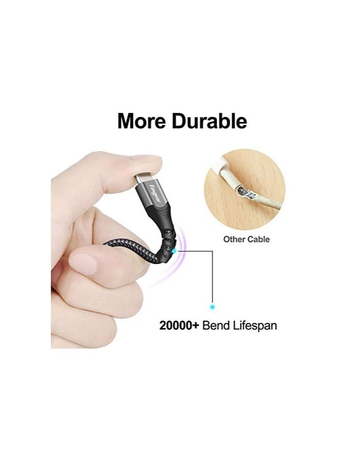 فاسجير كابل Huawei Super Charge من النوع C، حزمة واحدة بطول 6 أقدام 88 واط USB C كابل شحن سريع لهواوي P60/P50/P40/P30/P20، Mate 60Pro/50/40/30/20، Nova 11/10/9/8، Honor View 20/ماجيك 2 إلخ (6 أقدام، أسود) - Image 3