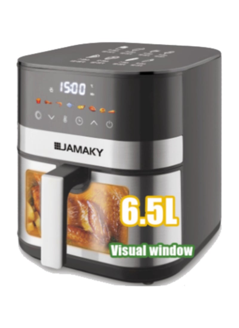 JAMAKY - Jamaky Air Fryer, 1600 Watt, 6.5 Liter, Digital Touch Screen, Black, JMK 5018 - Image 1