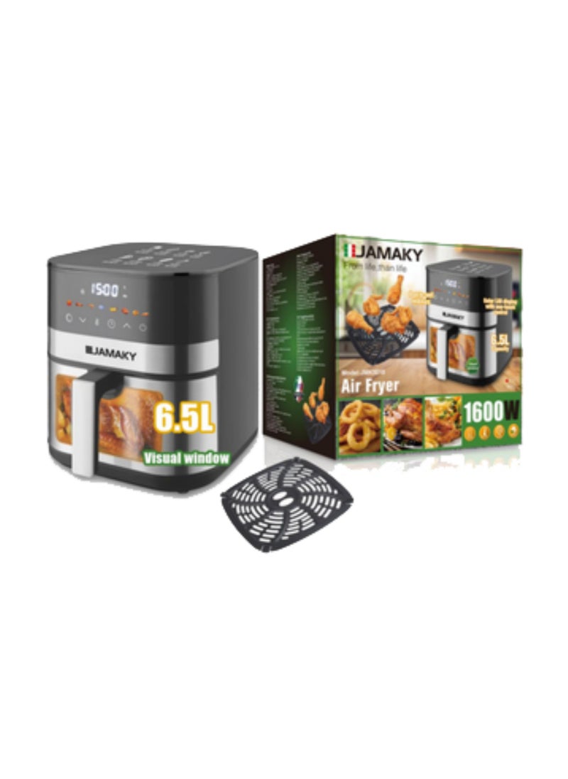 JAMAKY - Jamaky Air Fryer, 1600 Watt, 6.5 Liter, Digital Touch Screen, Black, JMK 5018 - Image 1