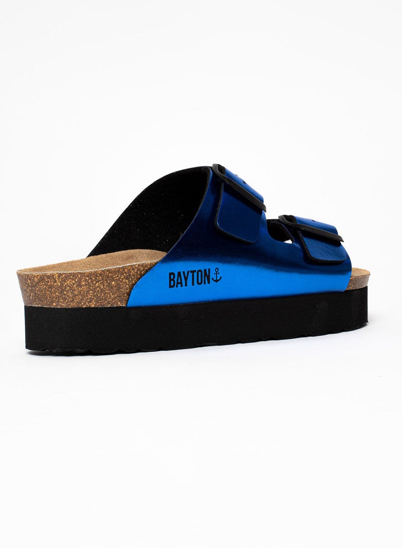 BAYTON Japet Royal Bleu Platform Sandals - Image 3