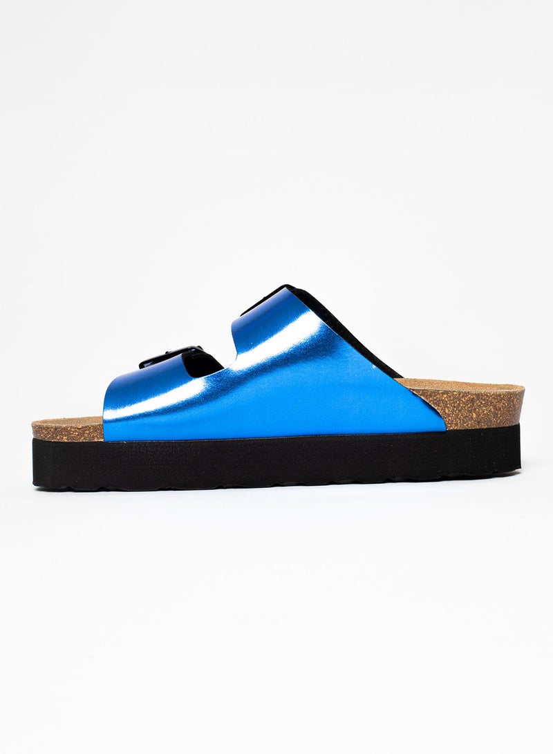 BAYTON Japet Royal Bleu Platform Sandals - Image 5