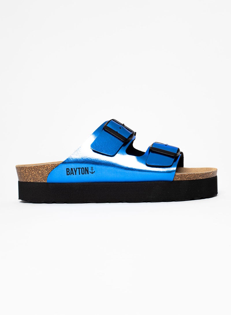 BAYTON Japet Royal Bleu Platform Sandals - Image 2