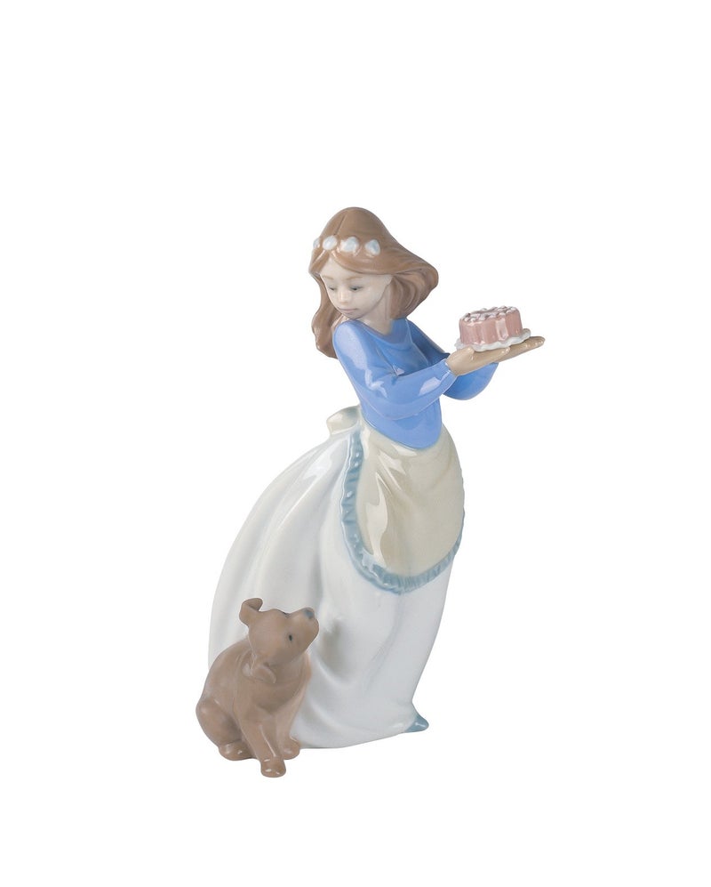 NAO Puppys Birthday Porcelain Figurine - Image 1