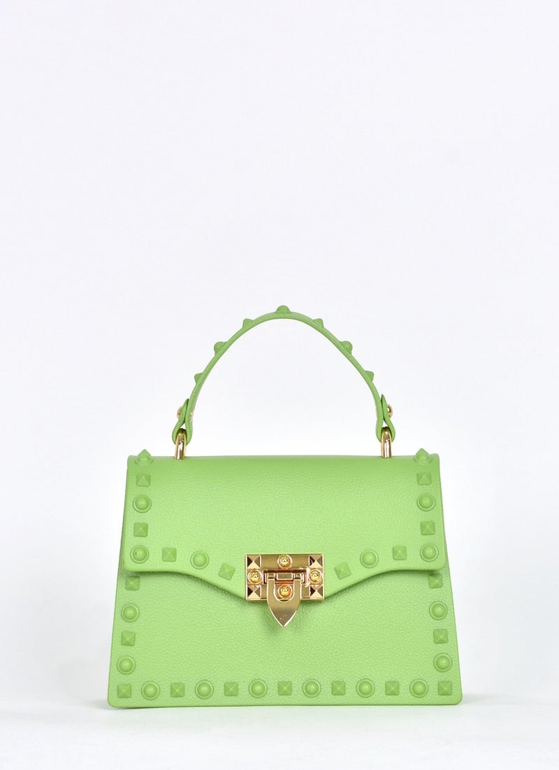 Elatae Women's Shoulder Strap Silicone Crossbody Bag Green 26659  - Image 1