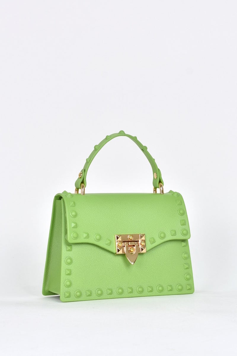 Elatae Women's Shoulder Strap Silicone Crossbody Bag Green 26659  - Image 2