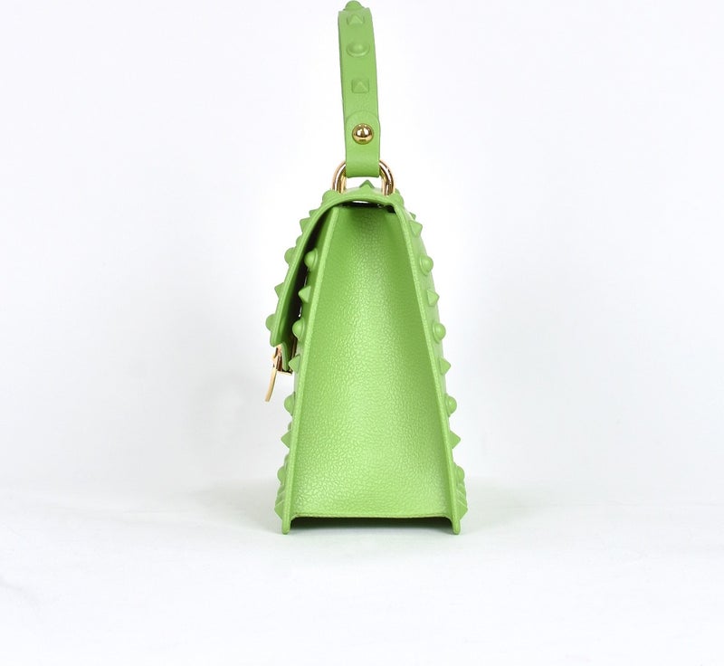 Elatae Women's Shoulder Strap Silicone Crossbody Bag Green 26659  - Image 4