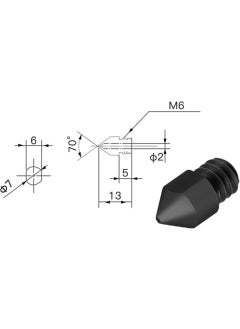 Hobi Mekatronik Hobby Mechatronics 0.4mm Hardened Steel Nozzle-Mk8  - Image 2