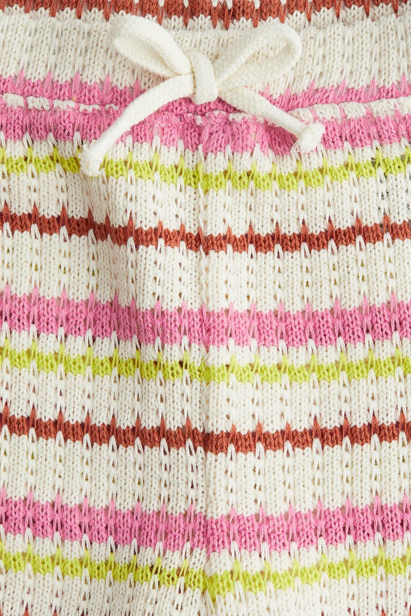 H&M Textured-knit shorts