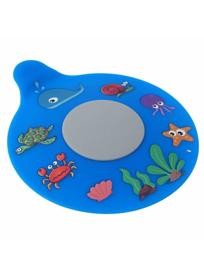WSZCML Bathtub Drain Stopper, Silicone Tub Stopper Plug, Universal Bath Drain Cover, Kids Tots Babies Gift (Blue Turtle) - Image 1