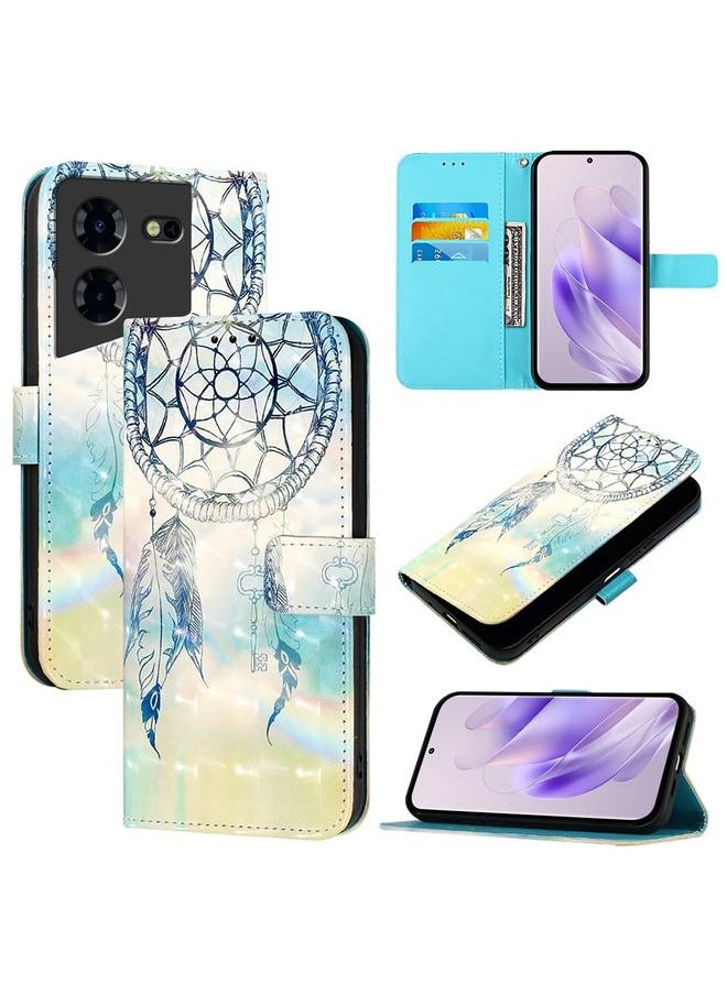 erorex For Tecno Pova 5 4G 3D Painting Horizontal Flip Leather Phone Case(Dream Wind Chimes) 
