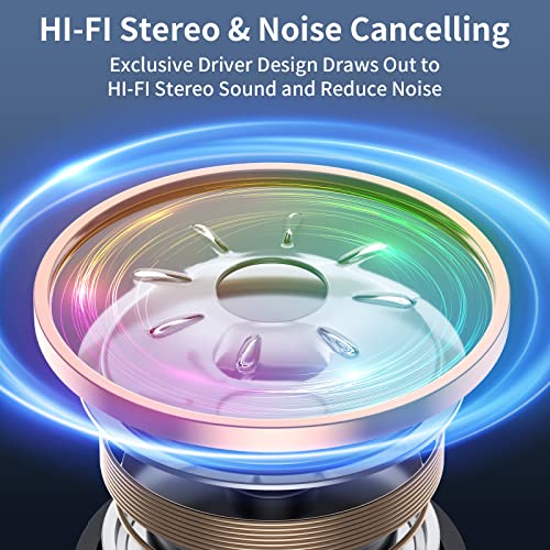 APPINESSEY Bluetooth Headphones Retractable Neckband, Bluetooth Headset with Microphone Vibration Call, Stereo Noise Cancelling Earphones for Workout Sports Driving (Black) - Image 3