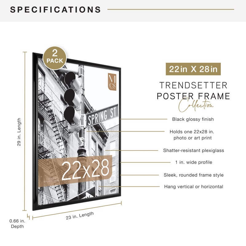 أم سي أس طقم ملصقات بطبعة "Trendsetter" بإطار من قطعتين - Image 4