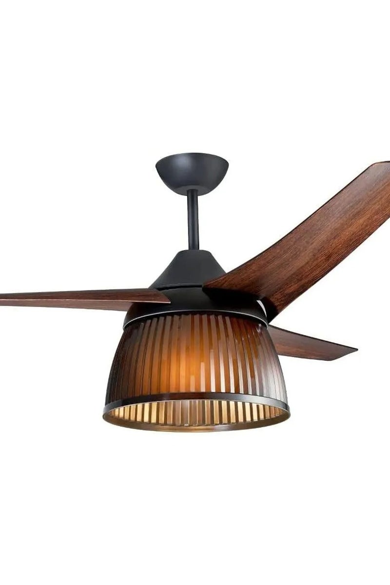 Prifix Prifix Perfect Jumbo Ceiling Fan, Modern Lighting, Remote Control, 56 Inch, 3 Speeds, Brown, CFJ-563
