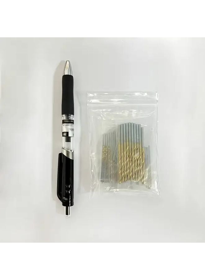 50pcs Titanium Coated High Speed Steel Drill Bit Set 135 Degree Tip For DIY Woodworking Metal - Image 4