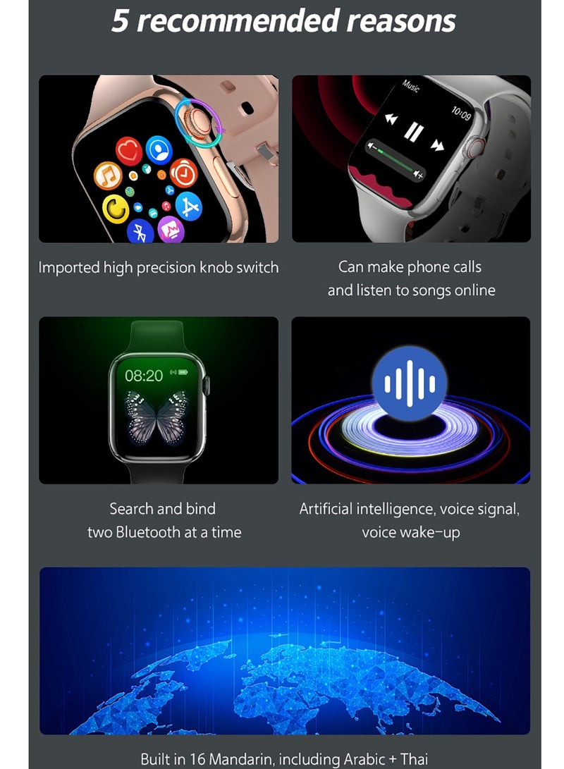 LIGE Smart Watch Full Touch Screen X 19PRO MAX Waterproof Sports Watches Silicone Black Strap Support Arabic  - Image 4