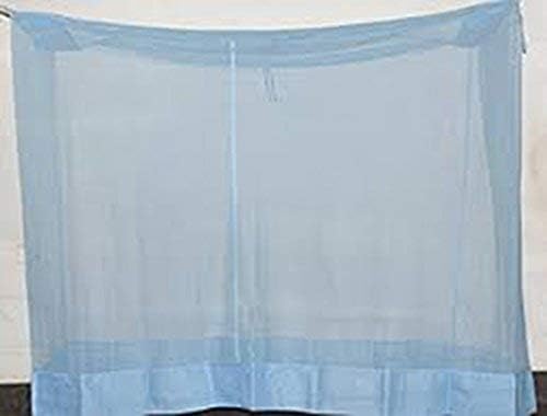ANS Polycotton Mosquito Net for Single Bed 4 x 6.5 ft – Sky Blue Bed Net with Cotton Border, Highly Durable, Breathable & Skin Friendly Mosquito Protection Net - Image 2