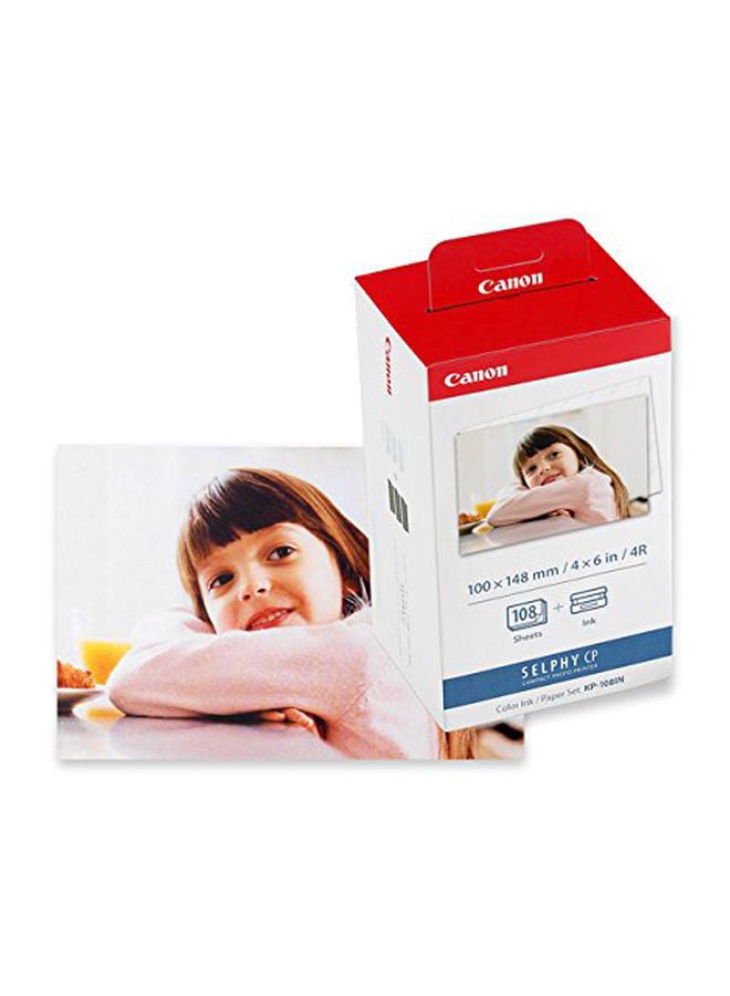 Canon Renewed - Selphy CP KP-108IN Ink/Paper Set ‎Glossy White - Image 3