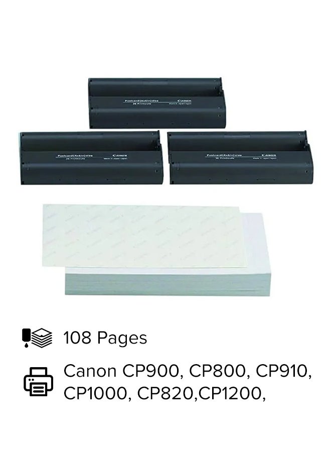 Canon Renewed - Selphy CP KP-108IN Ink/Paper Set ‎Glossy White - Image 2