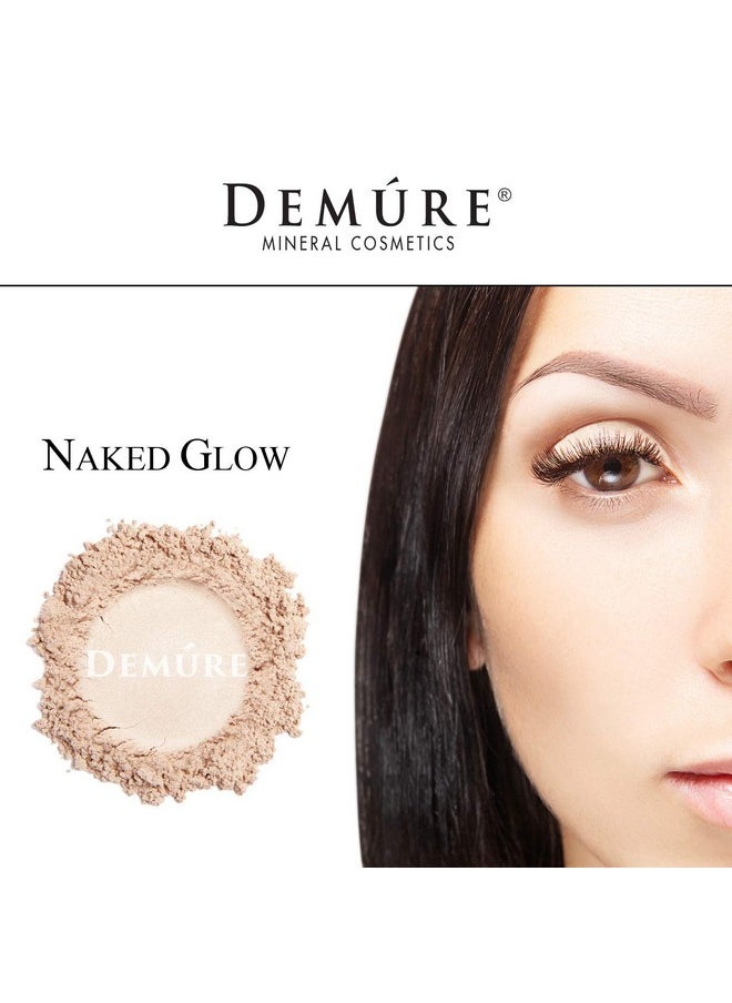 Demure - Demure Mineral Make Up (Naked Glow) Eye Shadow Shimmer Eyeshadow Loose Powder Glitter Eyeshadow Eye Makeup Professional Makeup - Image 1