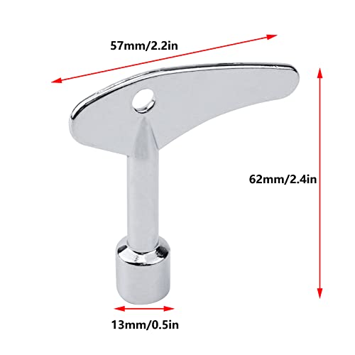 Antrader Triangle Spanner Key, Matel Triangular Lock Keys Socket Universal Utility Keys for Elevator Emergency Lift Door Triangle Panel Lock - Image 2