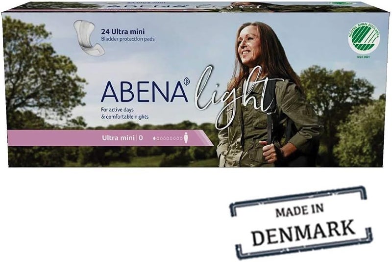 Abena وسادة سلس البول خفيفة مميزة امتصاص فائق خفيف الحجم 0 عدد 240 10 عبوات من 24 - Image 2