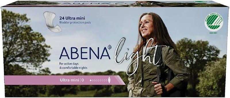 Abena وسادة سلس البول خفيفة مميزة امتصاص فائق خفيف الحجم 0 عدد 240 10 عبوات من 24 - Image 1