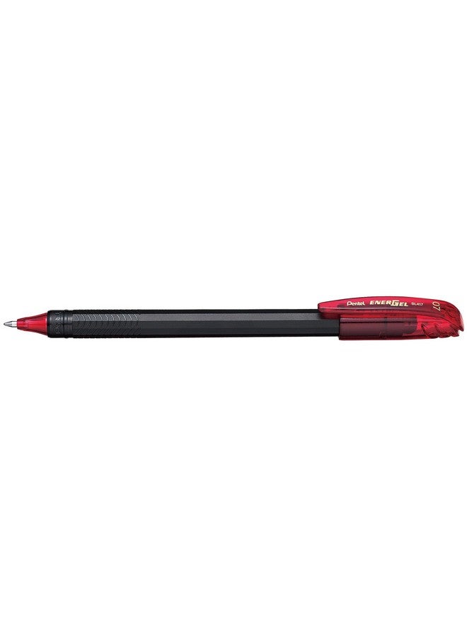 بنتل قلم حبر جل Pentel EnerGel Roller 0.7 مم - عبوة من 20 قلمًا (أحمر) - Image 2